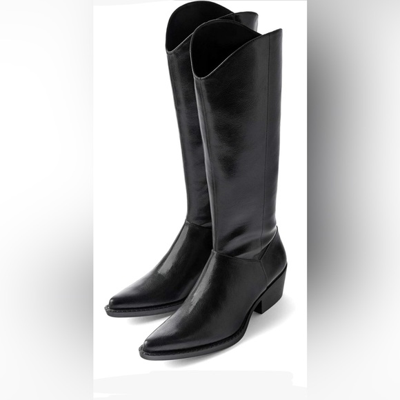 Zara Women Cowboy-heel boots 7052/001/040 - Picture 2 of 6